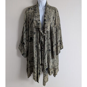 Tienda Ho Kimono Blouse Womens One Size Oriental Vintage Lagenlook Boho Granola